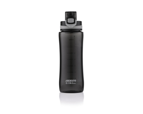 Пляшка для води Ardesto Purity, 800 мл, пластик, чорний