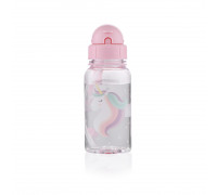 Пляшка для води дитяча Ardesto Unicorn, 500 мл, пластик, рожевий