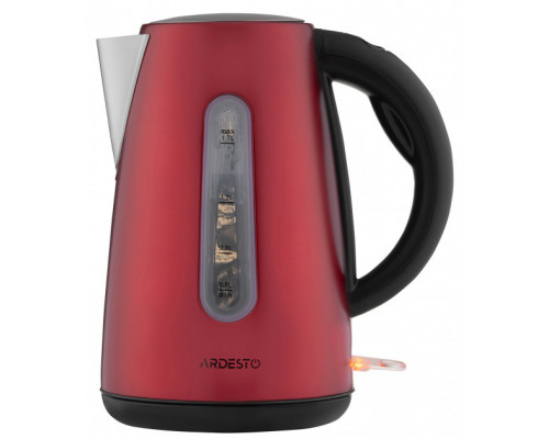 Чайник електричний Ardesto 1,7 л., 2150 Вт., strix контроль, нержавіюча сталь (червоний)