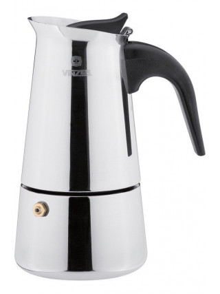 Кавоварка гейзерна Vinzer 540 мл. (нержавіюча сталь, 9 порцій)