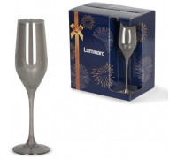 Набір келихів Luminarc Celeste Shiny Graphite 160 мл., для шампанського, 6 шт.