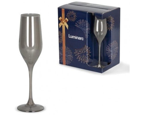 Набір келихів Luminarc Celeste Shiny Graphite 160 мл., для шампанського, 6 шт.