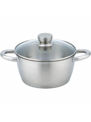 Каструля зі скляною кришкою Ardesto Gemini Lucca, 4.2л, нержавіюча сталь