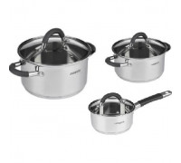 Набір посуду Ardesto Gemini Salerno, 6 предметів, нержавіюча сталь, силікон