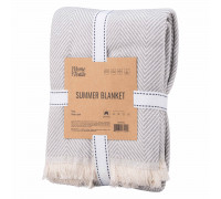 Плед Ardesto Summer 140х190см, 100% бавовна, сірий