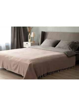 Плед Ardesto Summer 140х190см, 100% бавовна, бежевий