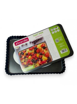Форма Kamille для запікання тарти 30*20*2,5см з вуглецевої сталі