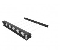 Сушка для білизни Prima Nova розтяжна чорна (5 мотузок по 4,20 м.)