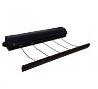 Сушка для білизни Prima Nova розтяжна чорна з чорним шнуром (5 мотузок по 4,20 м.)