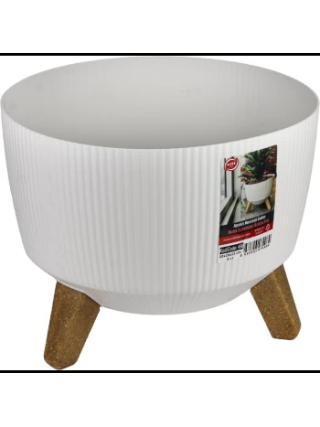 Вазон Elif plastik NOSTALGIA BOWL, на ніжках 29см (білий) 10 л