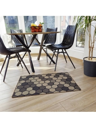 Килим універсальний для підлоги ТМ Dariana Льон мозаїка 60*90 см