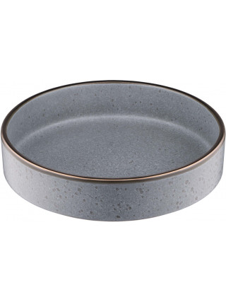 Тарілка супова Ardesto Fasano, 850мл, 20см, кераміка, сірий