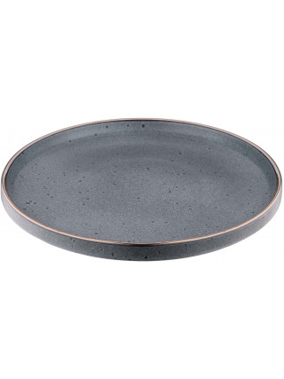 Тарілка обідня Ardesto Fasano, 26см, кераміка, сірий темний