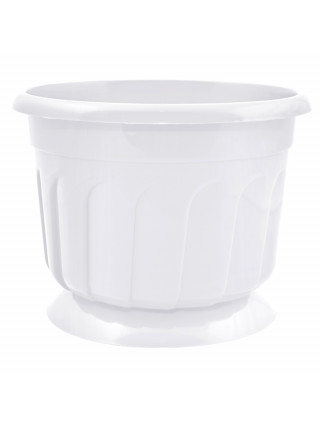 Вазон з підставкою "Рина" 12 * h 9,5 см. 0,55 л (білий)
