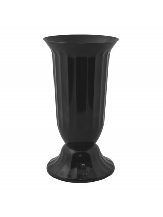 Вазон з підставкою флора 38*19 см. (чорний)