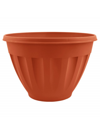 Вазон глибокий з підставкою "Жанна" 27*18, 6 л., підвісний (теракот)