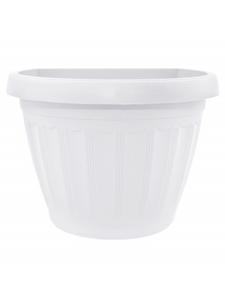 Вазон настінний "Терра" 22*16 см. 2,8 л (білий) 