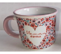 Кружка 400 мл, Ardesto Mom кераміка, багатокольоровий