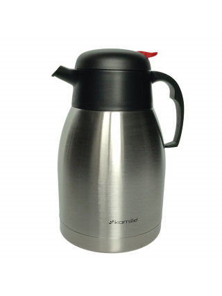 Термоглечик Kamille 1500 мл. з нержавіючої сталі з пластиковою кришкою