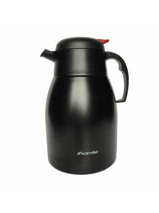 Термоглечик Kamille 1500 мл. з нержавіючої сталі з пластиковою кришкою