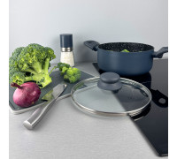 Каструля з кришкою Vinzer Stone Induction Line 2,5 л