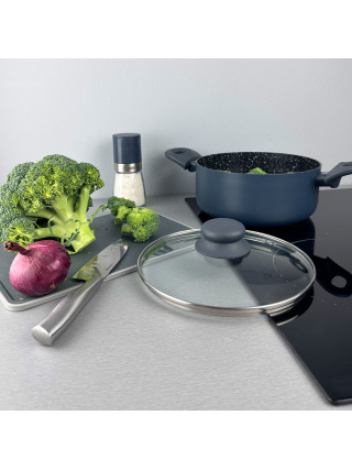 Каструля з кришкою Vinzer Stone Induction Line 2,5 л