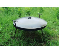 Мангал-сковорода- жаровня з кришкою для приготування їжі на відкритому вогні