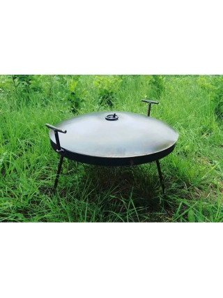 Мангал-сковорода- жаровня з кришкою для приготування їжі на відкритому вогні