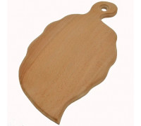Дошка обробна кухонна велика ЛИСТ (бук) 36*20 см
