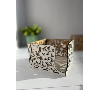 Підставка для серветок Мереживо біле дерево