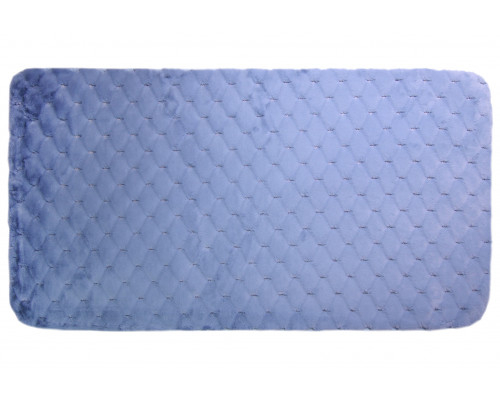Килим універсальний еко-хутра Dariana Діамант, 75*150 см (блакитний) 