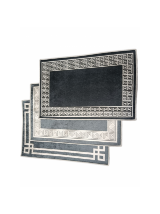 Килим в ванну кімнату АМА Banyolin антиковзаючий, прямокутний 50*70 см. (синій/коричневий/зелений/сірий/рожевий)