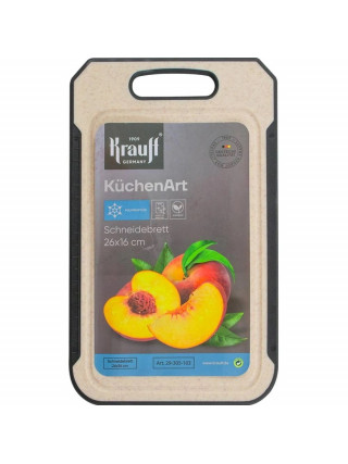 Дошка кухонна Krauff KuchenArt із пшеничного волокна 26*16*0,6 см