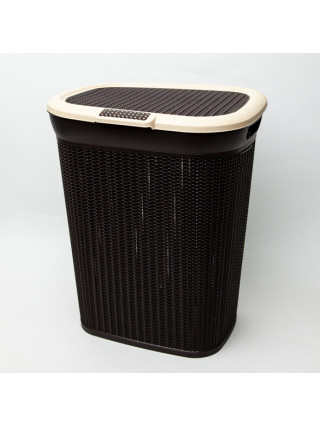 Корзина для білизни 45 л, Irak Plastik В'язка (коричневий)