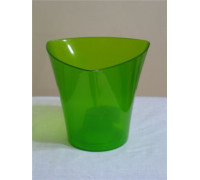 Вазон для квітів трикутне прозорий ДЕЛЬТА  МІКС 4 кольори