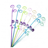 Опора ФІГУРНА для орхідей, прозоро-кольорова (колір мікс)