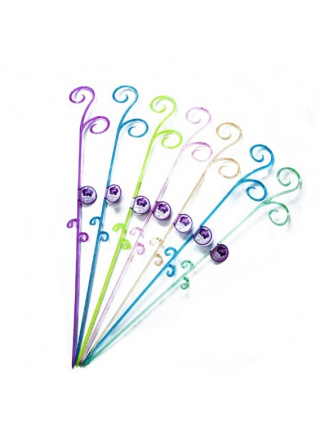 Опора ФІГУРНА для орхідей, прозоро-кольорова (колір мікс)