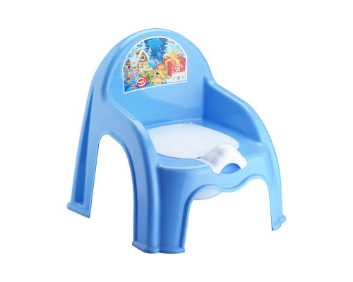 Горщик дитячий "Крісло-Baby" Elif Plastic з кришкою (блакитний)