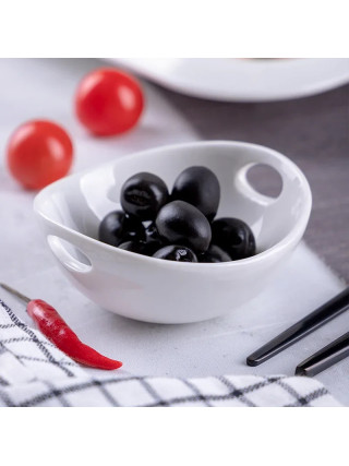 Ємність для закусок Tudor England Royal White з ручками 9 см  