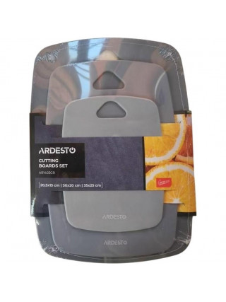 Набір дошок кухонних Ardesto Gemini, 3шт, 20.5x15см, 30x20см, 35x25см, пластик