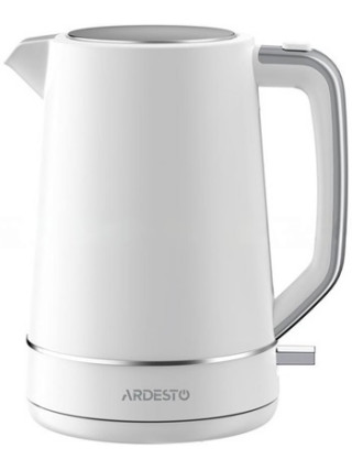 Електрочайник Ardesto 1.7 л, Otter, пластик, білий матовий