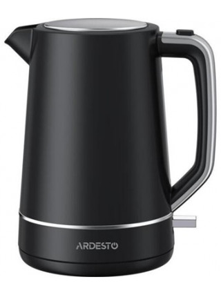Електрочайник Ardesto 1.7л, Otter, пластик, чорний матовий