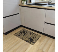 Килим універсальний для підлоги ТМ Dariana Льон квіти 60*90 см