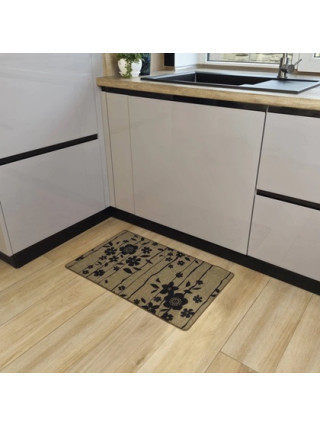 Килим універсальний для підлоги ТМ Dariana Льон квіти 60*90 см