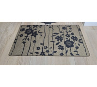 Килим універсальний для підлоги ТМ Dariana Льон квіти 70*120 см