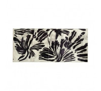 Килим універсальний для підлоги TM Dariana Плюш 75*150 см бежева квітка