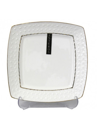 Тарілка квадратна 8 Interos ''Снігова королева'' 20 см.