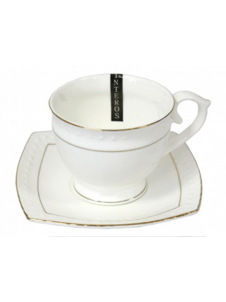 Чашка чайна 280 мл. Interos "Снігова королева" з блюдцем