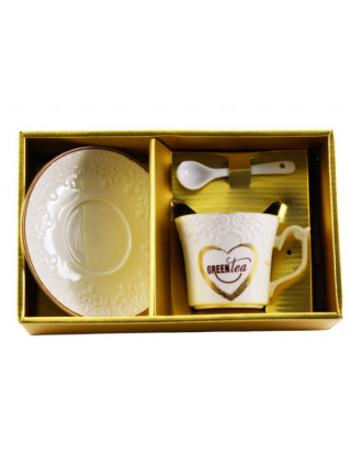 Набір 2-х предметний Interos (чашка 180 мл з блюдцем) порцеляна