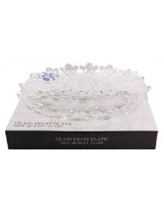Блюдо скляне G-Horse Glass Fruit Plate  d. 35 см